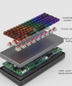 Jedel KL-122 Transparent RGB Mechanical Keyboard