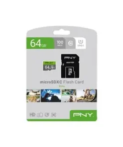 PNY Elite Class 10 U1 64GB microSD Memory Card - 4