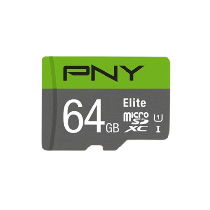 PNY Elite Class 10 U1 64GB microSD Memory Card