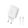 Oraimo OCW-E106S+CC54 20W Type C Plug Fast Charger Pd 3.0 Usb C Wall Adapter, White