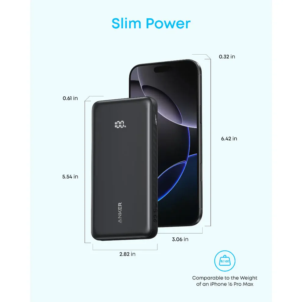 Anker Zolo A110D 22.5W Power Bank - 10000mAh