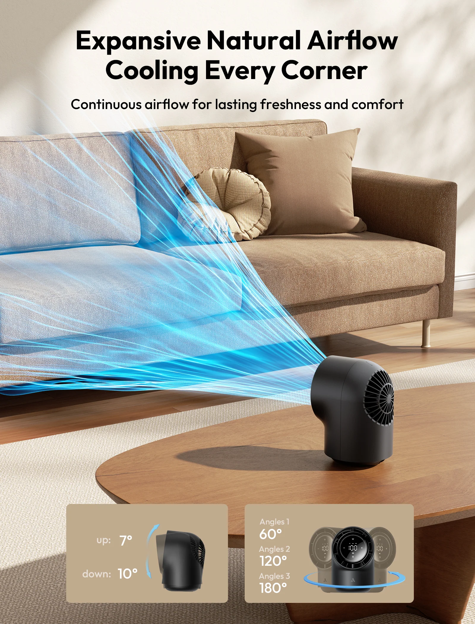 Aecooly Chic 01 Touch Control Table Fan - 8000mAh
