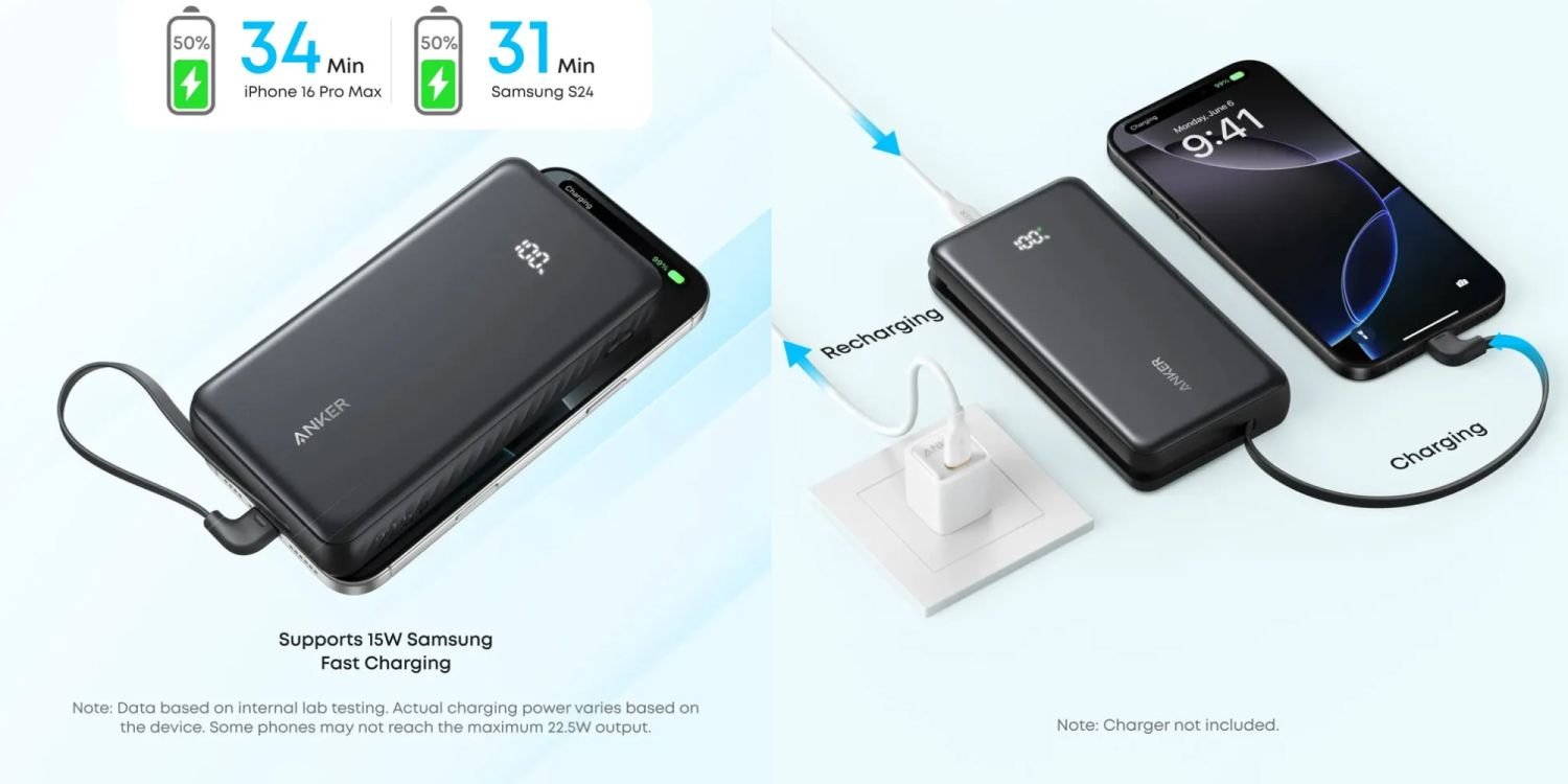 Anker Zolo A110E 22.5W Power Bank - 20000mAh