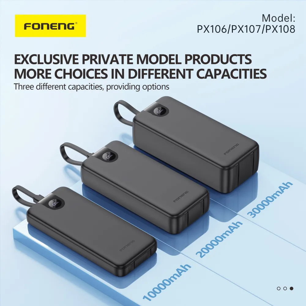 Foneng PX108 30000mAh Power Bank 22.5W