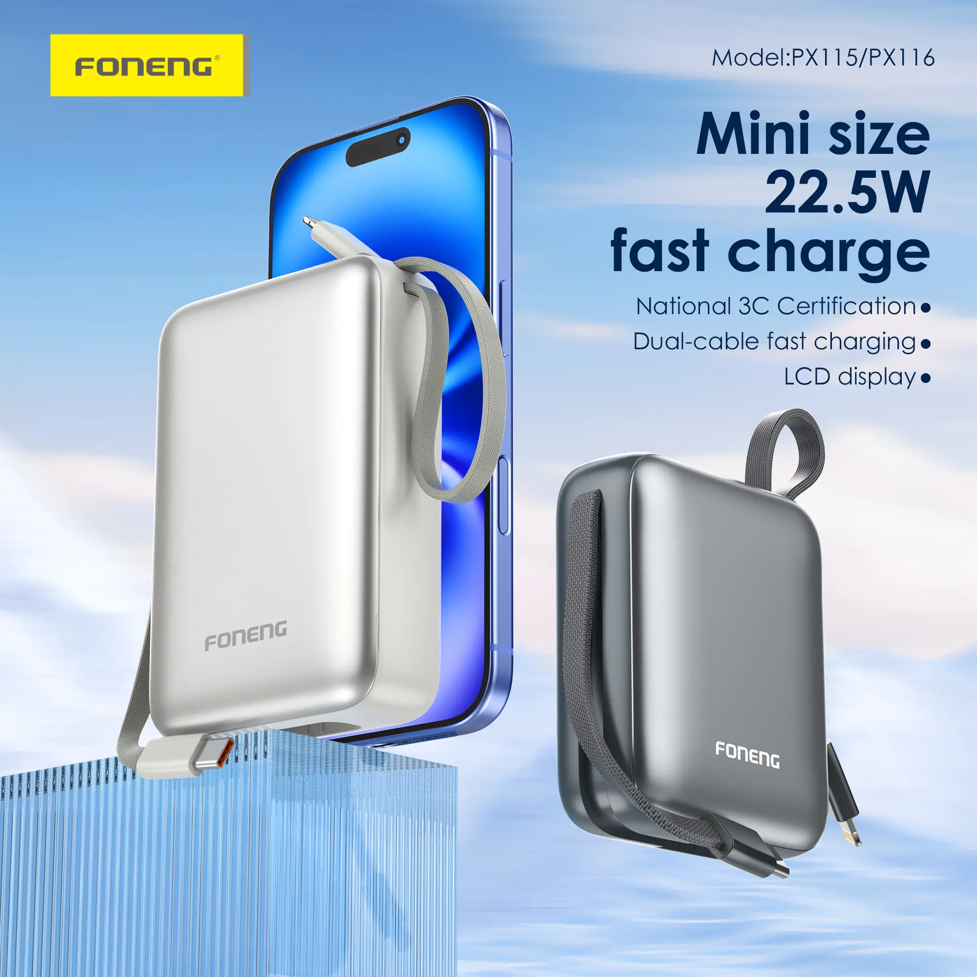 Foneng PX115 10000mAh 22.5W  Power Bank