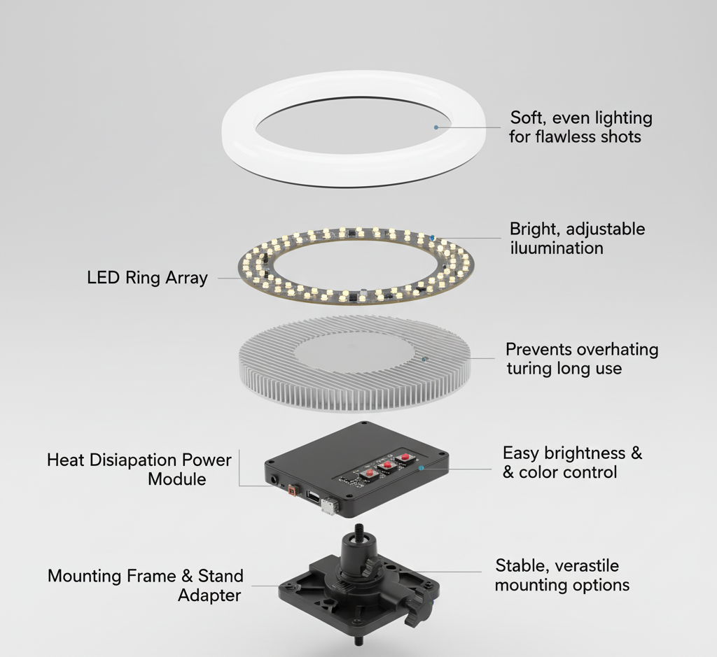 Ring fill light BD-460D 46cm/18 Inch