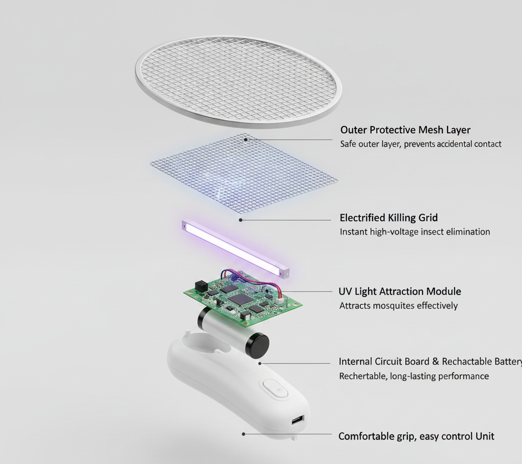 Xiaomi Qualitell E2 Electric Mosquito Killer Lamp Racket Fly Swatter