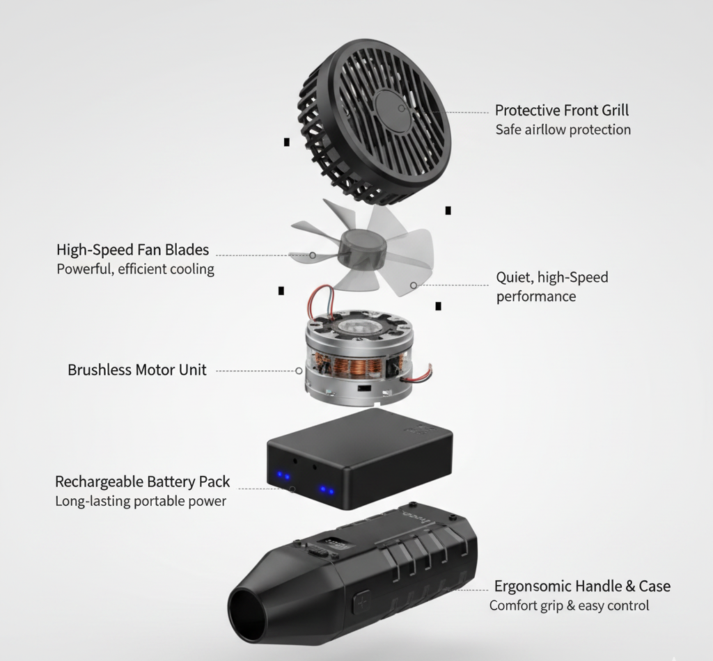 Hoco HX67 Portable Fan 