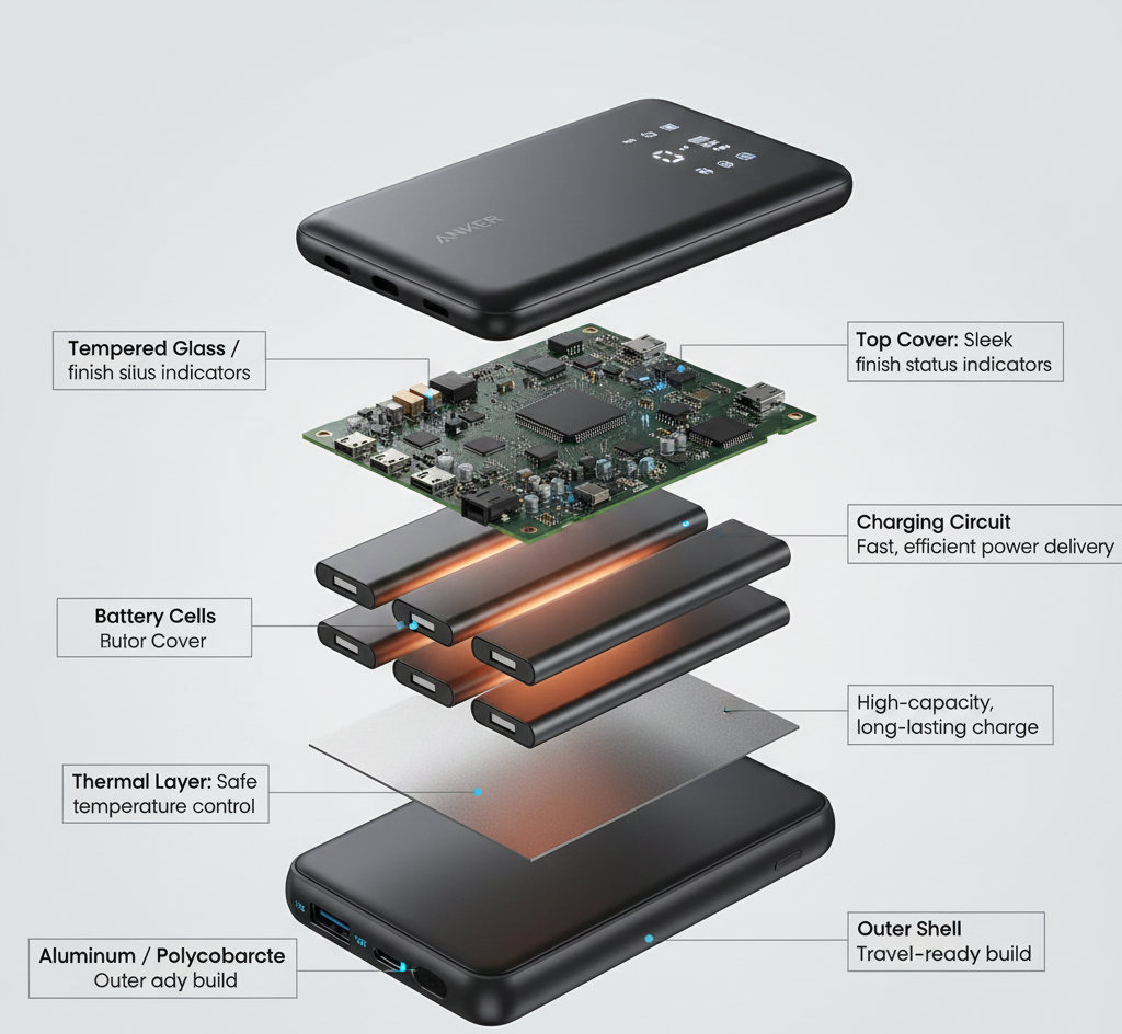Anker Zolo A110D 22.5W Power Bank - 10000mAh
