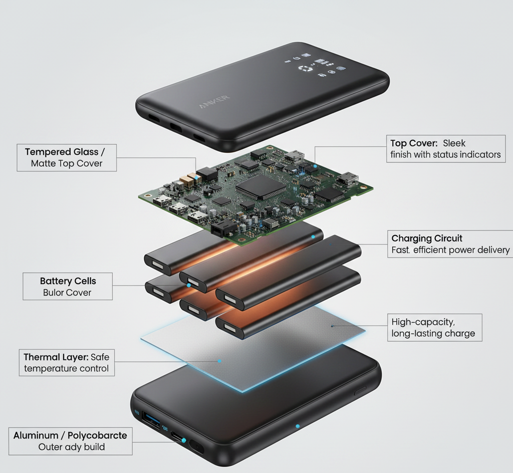 Anker Zolo A110E 22.5W Power Bank - 20000mAh