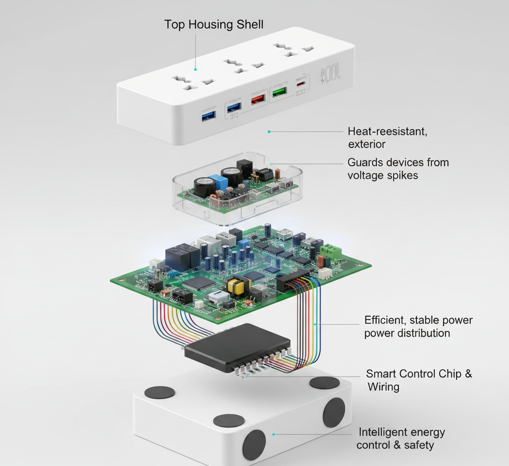 LDNIO SC4407C Universal 45W USB Power Strip