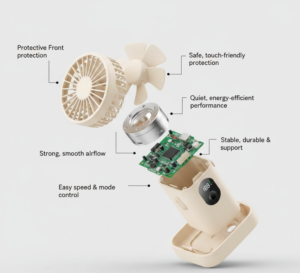 Aecooly Halo 04 PE02 Handheld Fan - 3600mAh