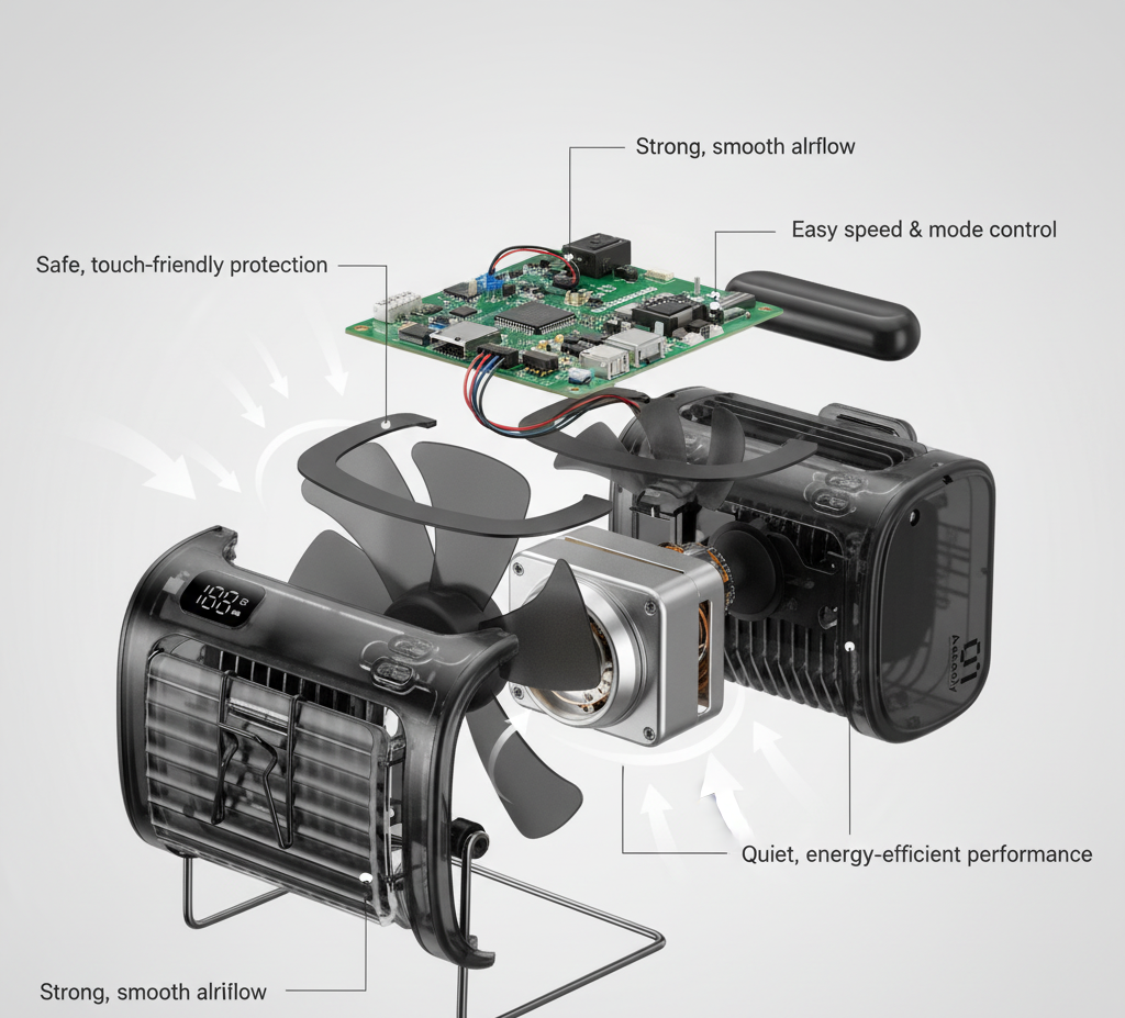 Aecooly Flow 01 PE02 4-in-1 Fan - 9000mAh