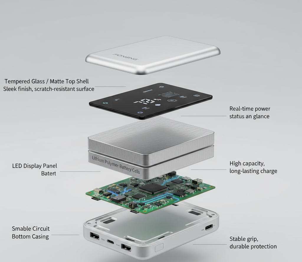 Foneng PX152 35W Qi 2.0 Power Bank - 10000mAh