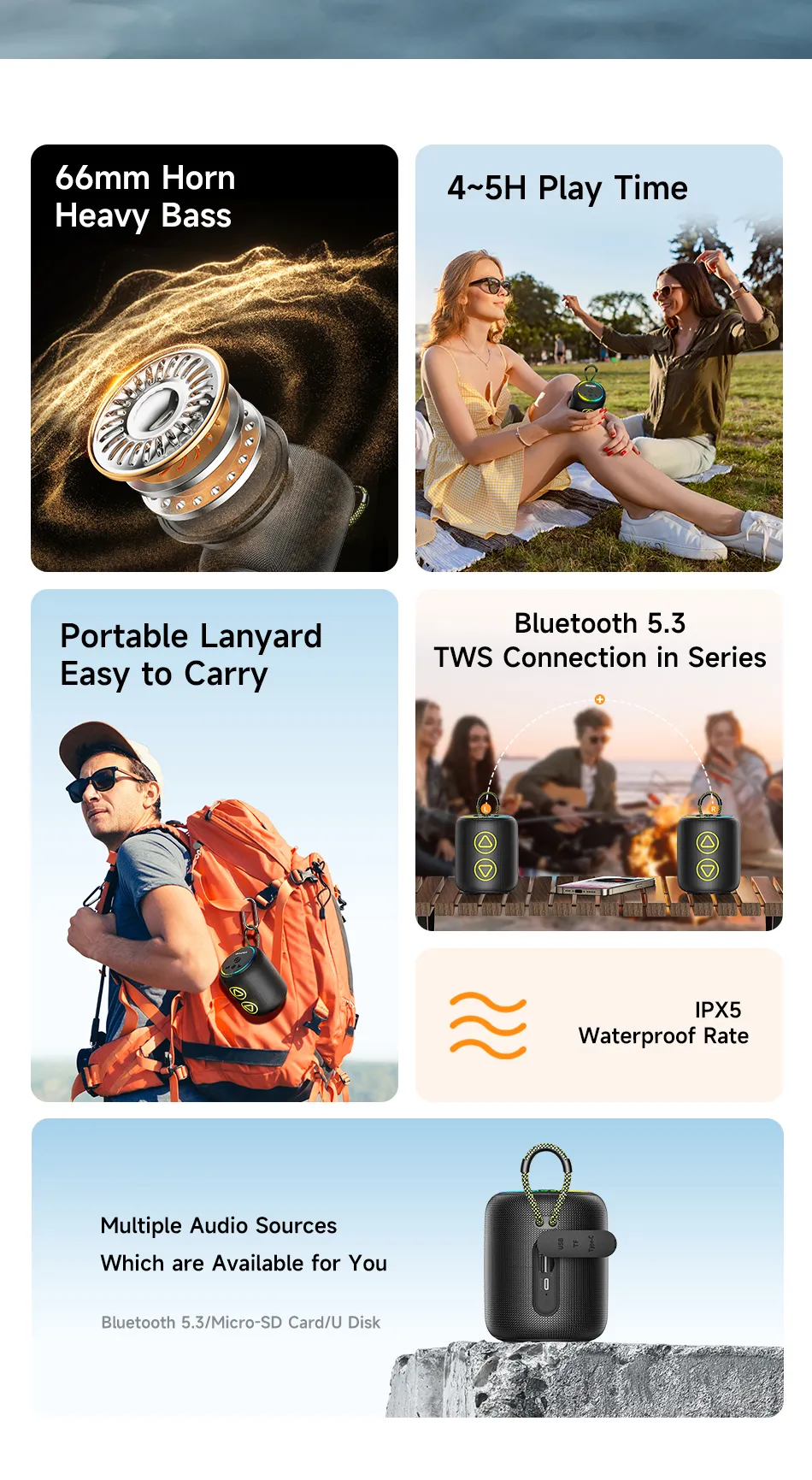 AWEI KA13 Portable Bluetooth Speaker