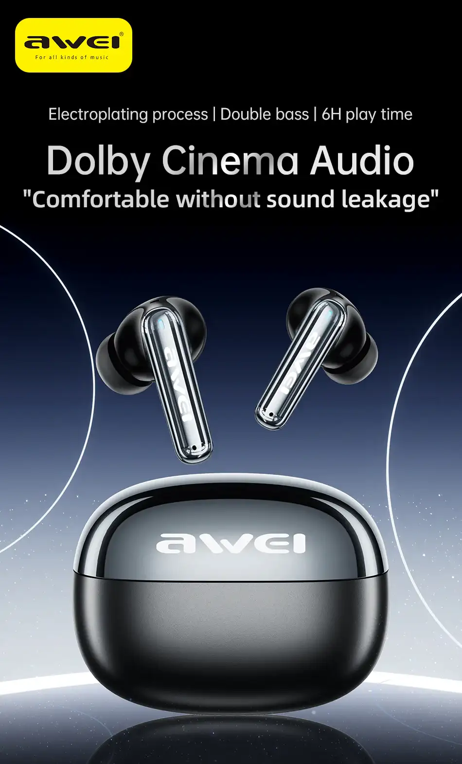 Awei T92 ANC Pro TWS Earbuds