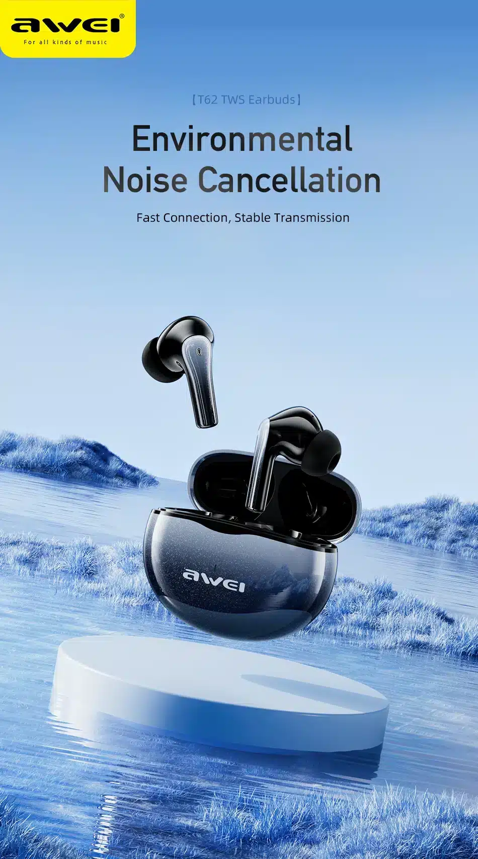 Awei T62 ENC TWS Earbuds