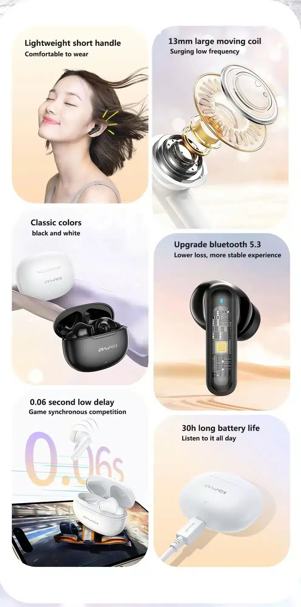 Awei T71 Wireless Earbuds