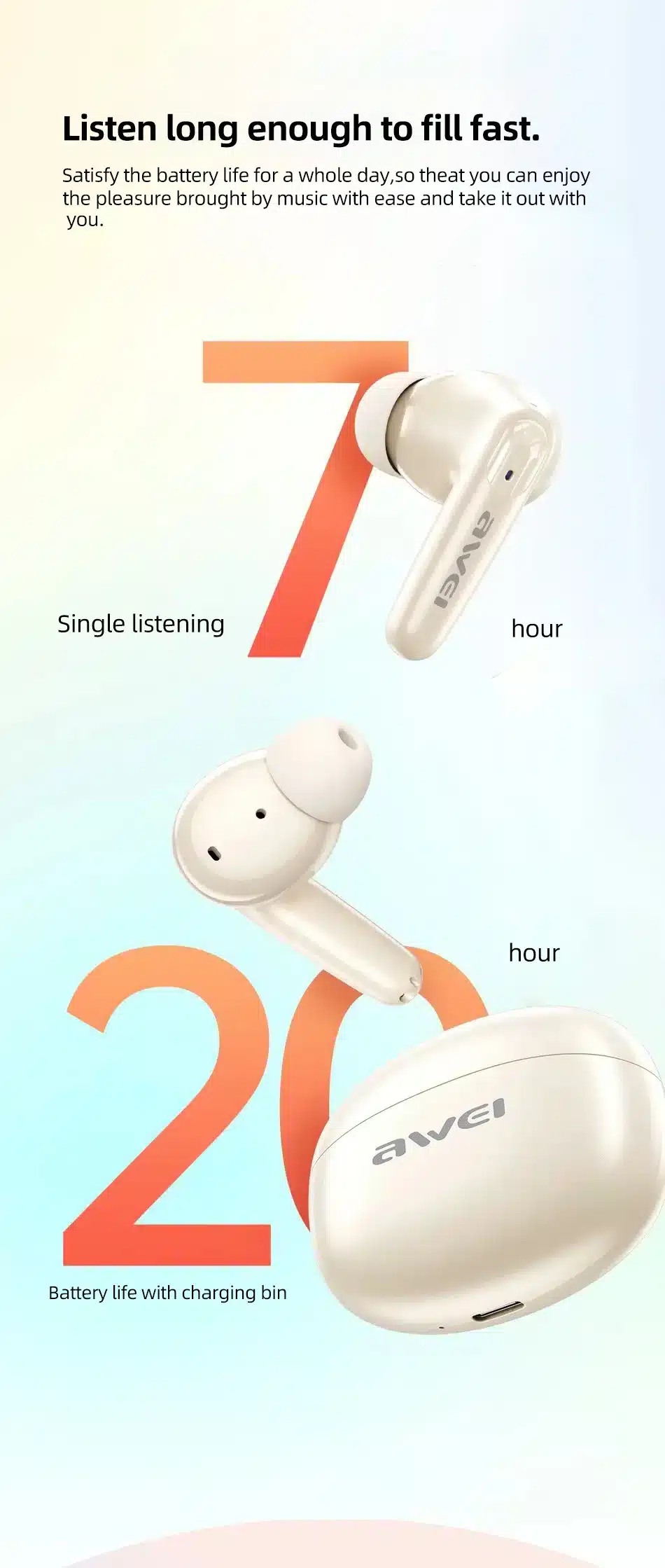 Awei T90 ENC TWS Earbuds
