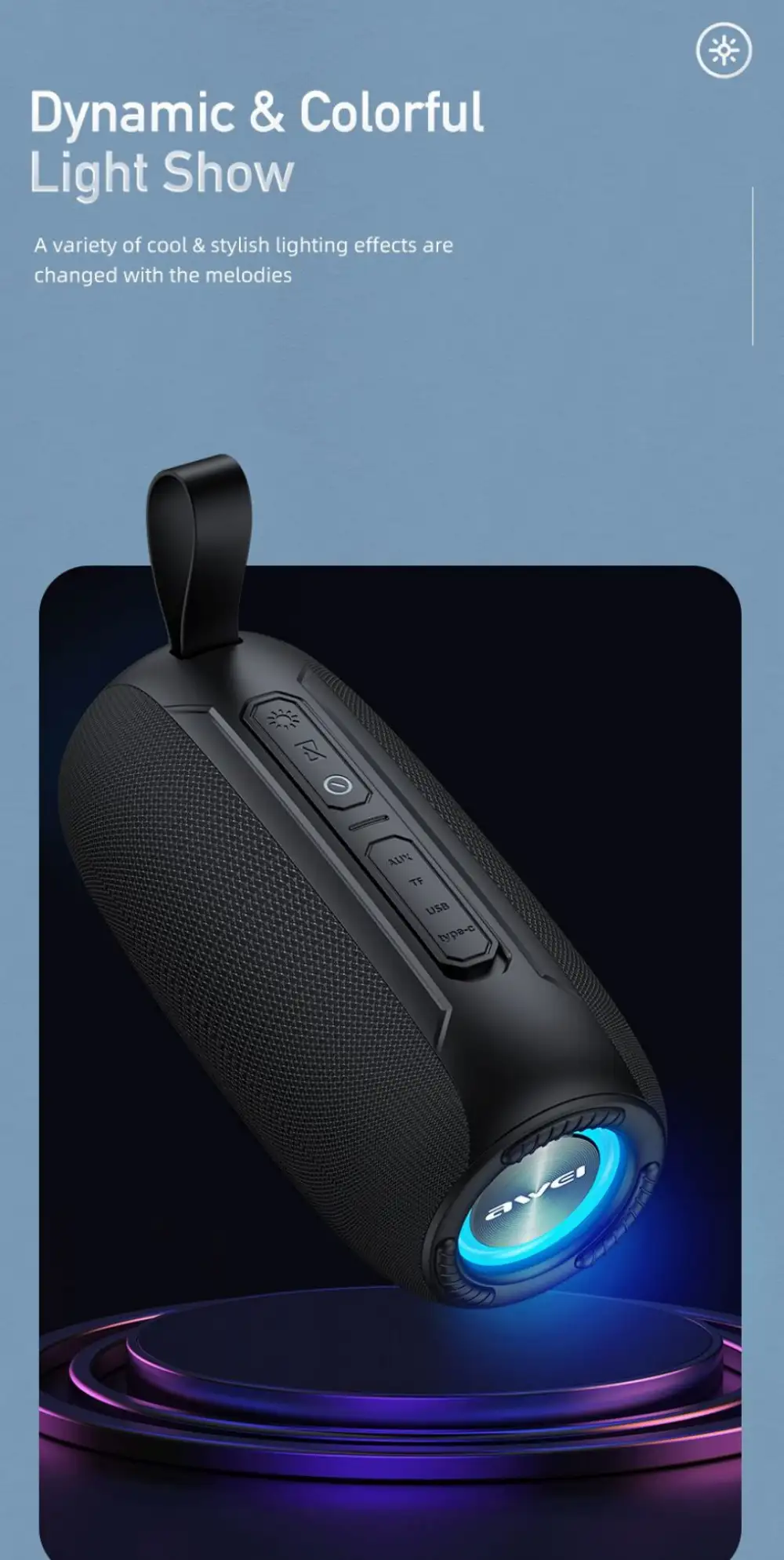 Awei Y370 RGB Bluetooth Speaker