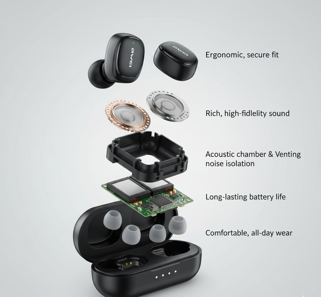 Awei T13 Pro TWS Wireless Earbuds