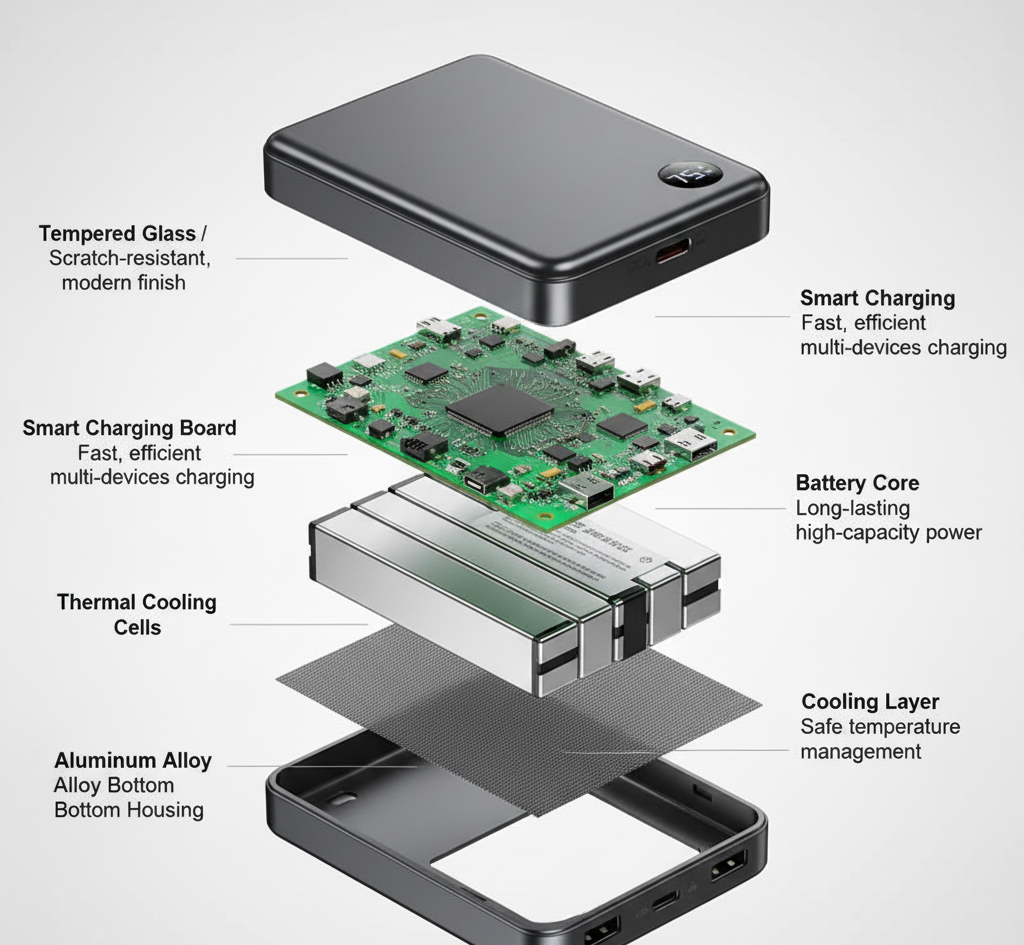 Hoco Q34 Clever 10000mAh Magnetic Power Bank