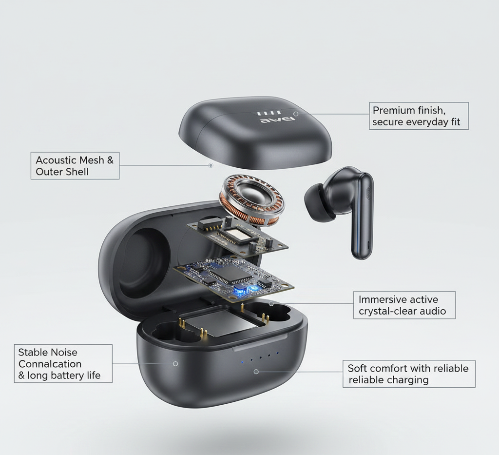 Awei TA12 ANC TWS Earbuds