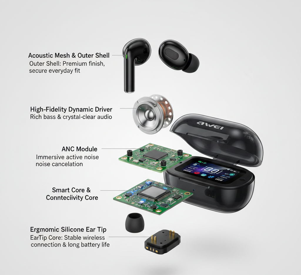 Awei TP29 ANC Wireless Earbuds