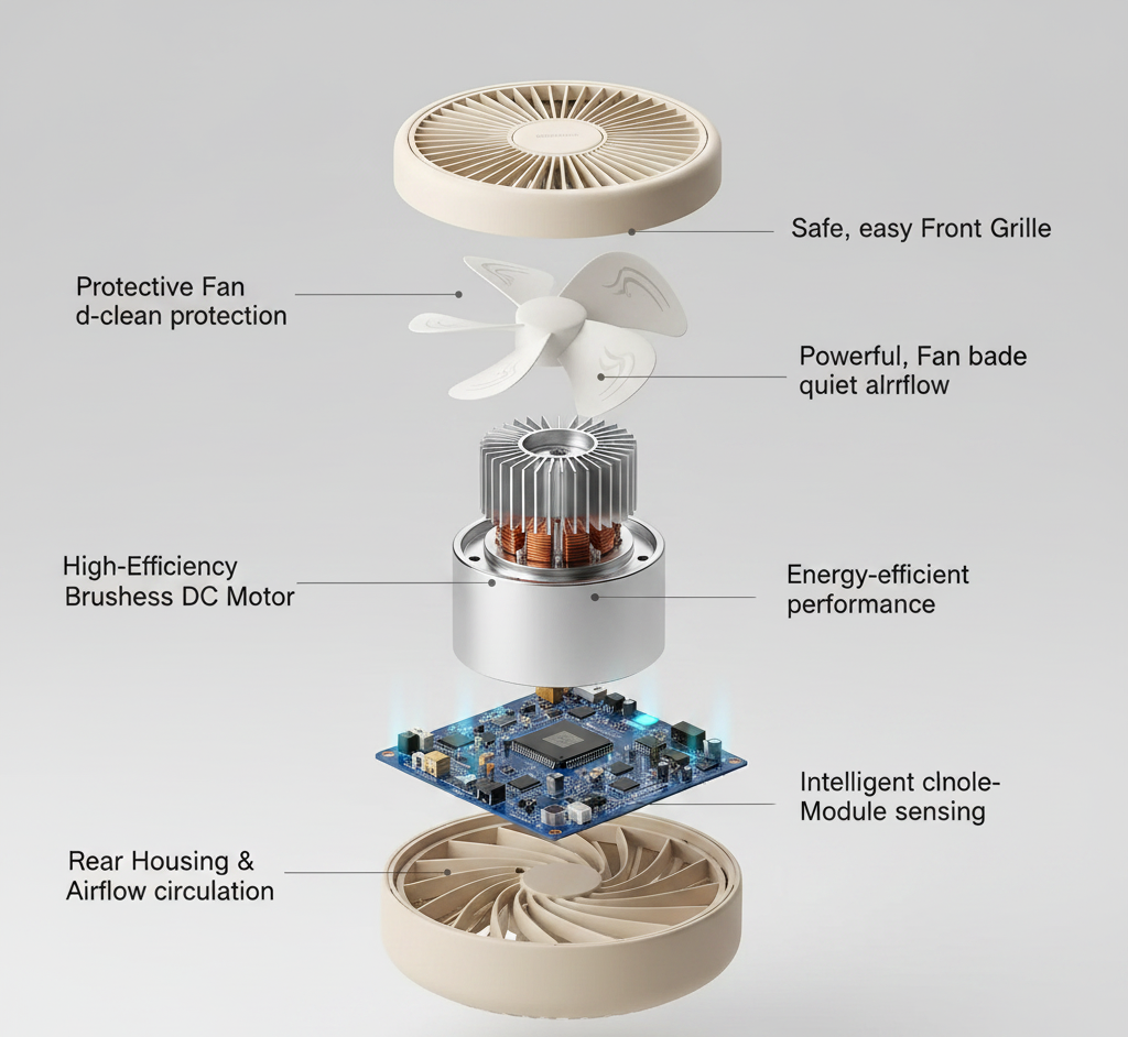 JISULIFE FA42 Mini Turbo Fan