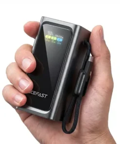 ACEFAST M33 T133 100W 20000mAh power bank front view with TFT display