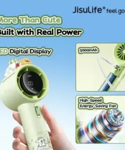 JisuLife Pro1 handheld fan Type-C fast charging port