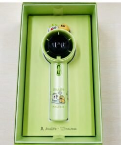JisuLife Pro1 Maltese Edition handheld fan held in hand showing compact pocket-friendly size