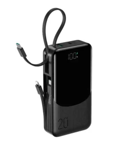 JOYROOM JR-PC2 22.5W 20000mAh Power Bank with Built-in 3 Cables and Digital Display
