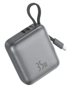 Foneng PX137 10000mAh 35W Power Bank with Built-in Type-C Cable