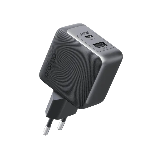Oraimo PowerGaN Wall Charger (OCW-7331EN+CC54)- Black T-TECH