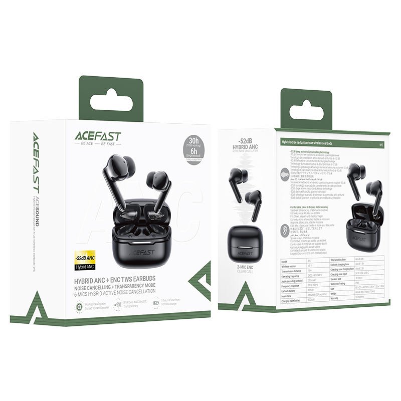 ACEFAST W5 Hybrid ANC ENC TWS Earbuds