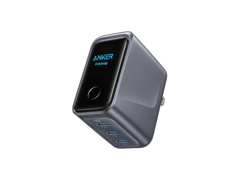 Anker Prime Charger (160W, 3 Ports, Smart Display)