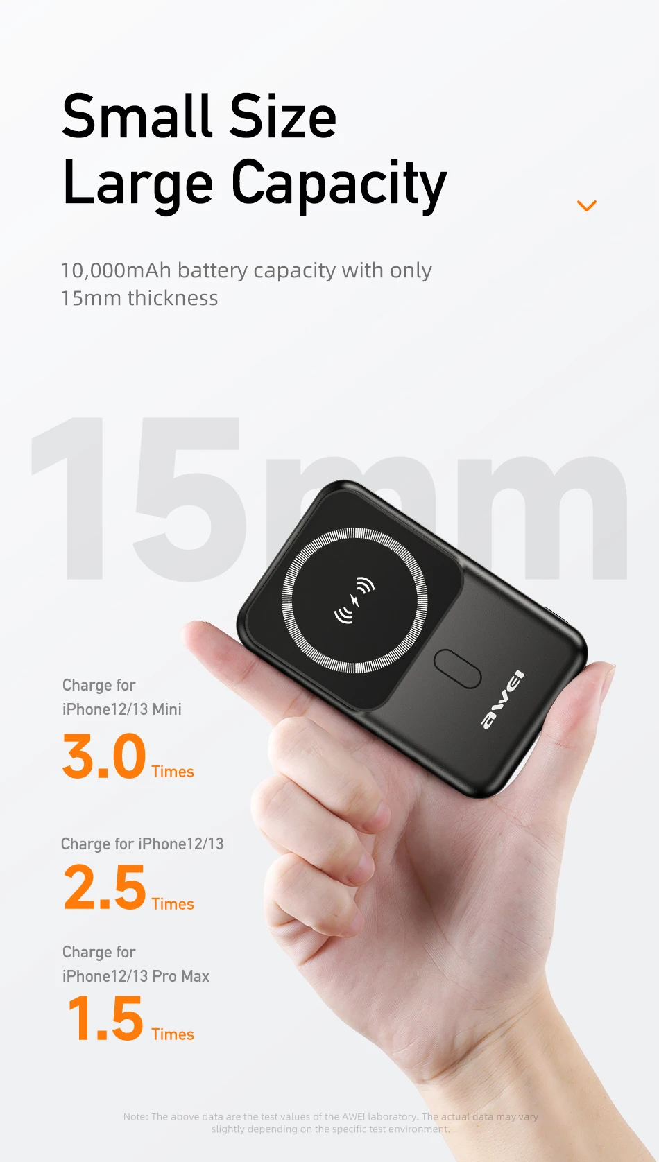 Awei P139K 10000mAh Magsafe Magnetic Power Bank