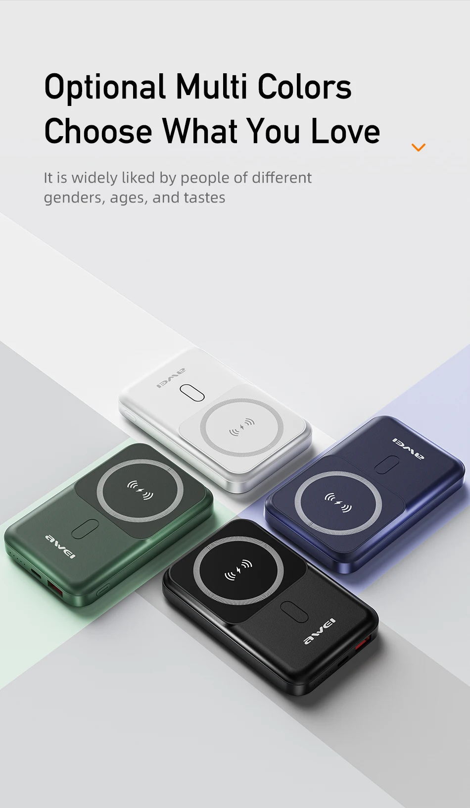 Awei P139K 10000mAh Magsafe Magnetic Power Bank