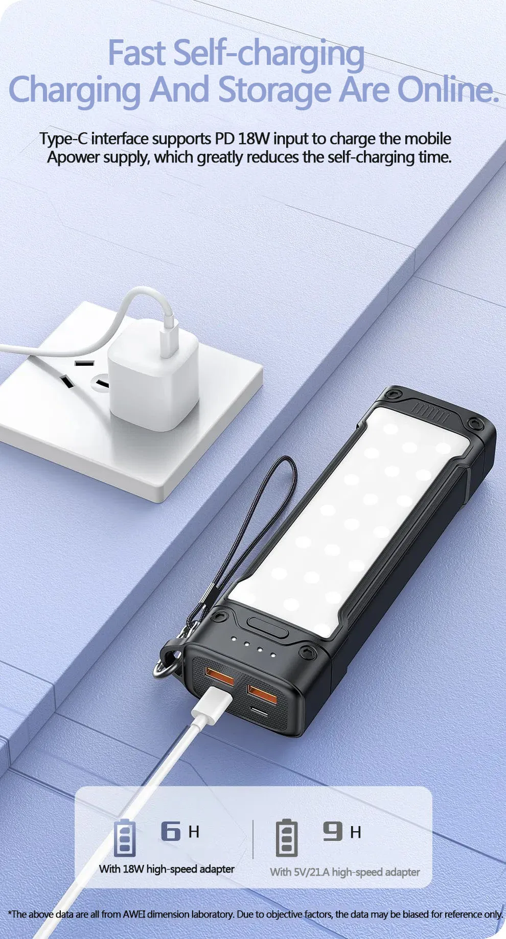Awei P175K 2000mah 22.5w Portable Power Supply Powerbank (1)