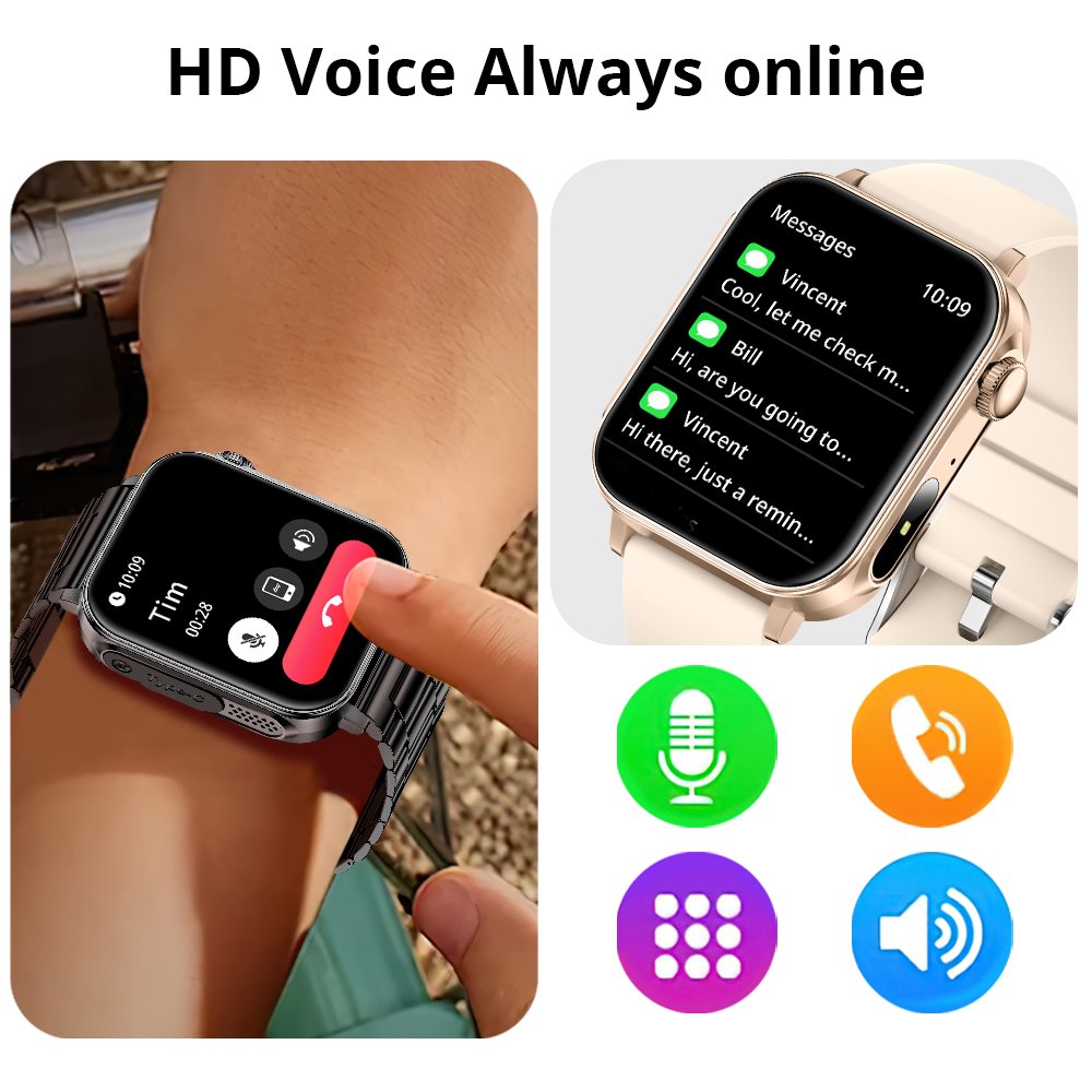 COLMI P80 Type-C Charging Smartwatch with Flashlight