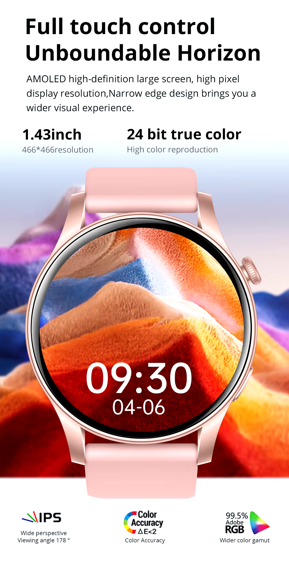 Colmi V73 AMOLED Display Smart Watch