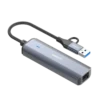LDNIO DS-124UC USB-C Hub Adapter with RJ45 Ethernet
