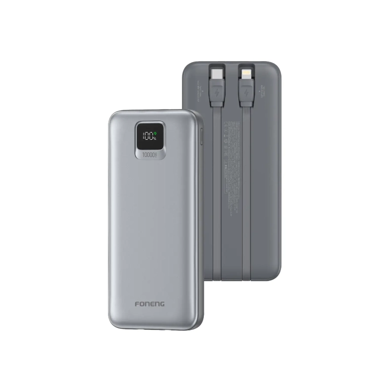 Foneng PX135 10000mAh 22.5W Power Bank with Built-in Cables