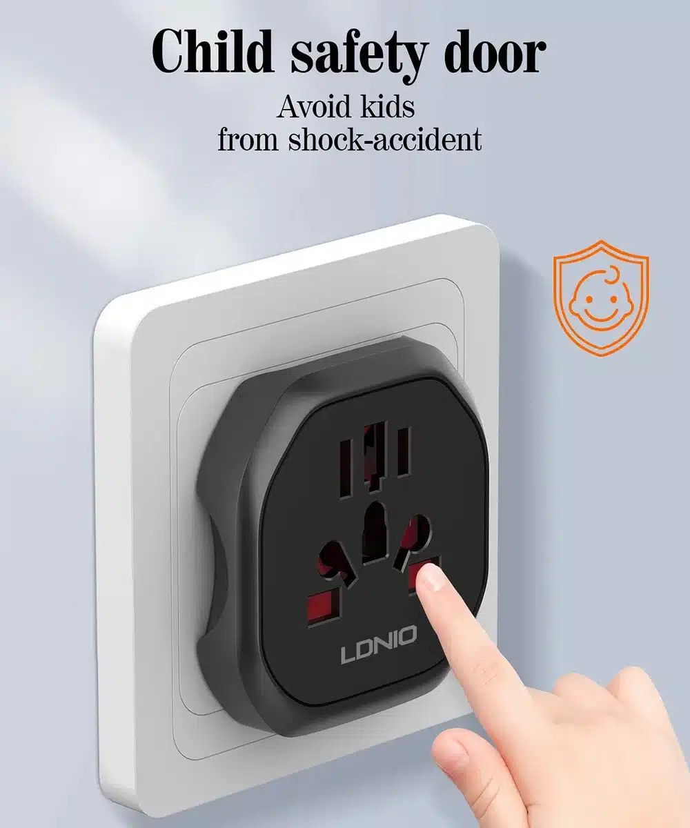 Ldnio Z7 Travel Adapter Conversion Socket EU PLUG 1