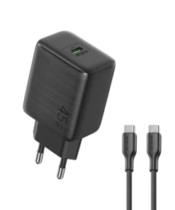 Oraimo CAKT Fast Type-C Charger Adapter EU (OCW-5451ECC)- Black T-TECH