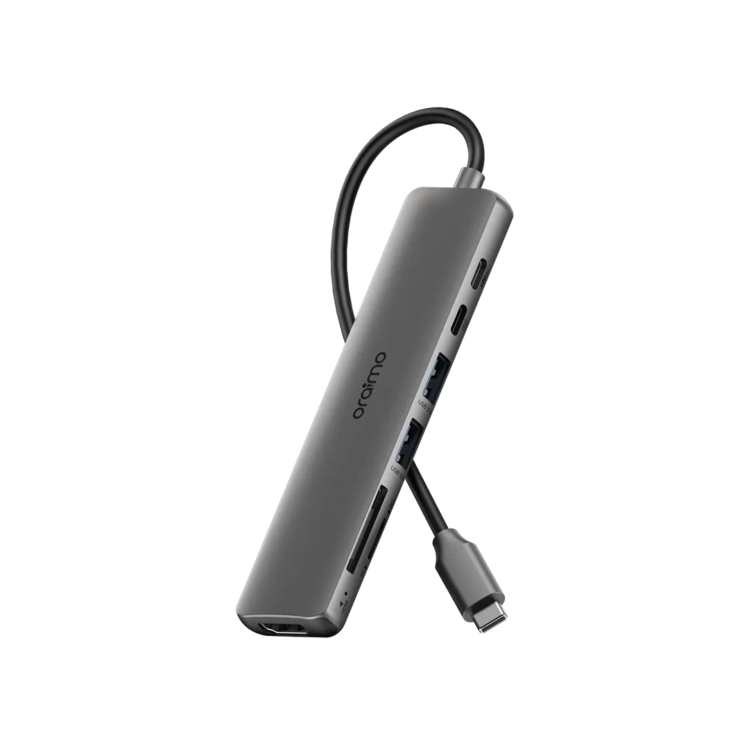 Oraimo 7in1 HUB (OUH-511) - Chrome T-TECH