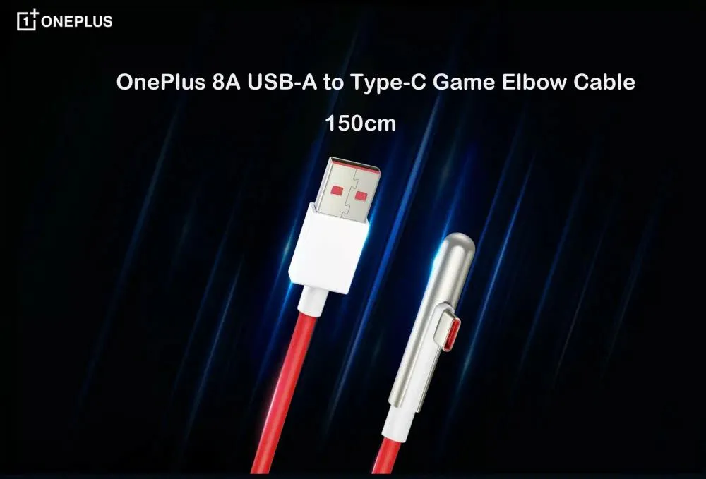 OnePlus 8A USB-A to Type-C Gaming Elbow Cable