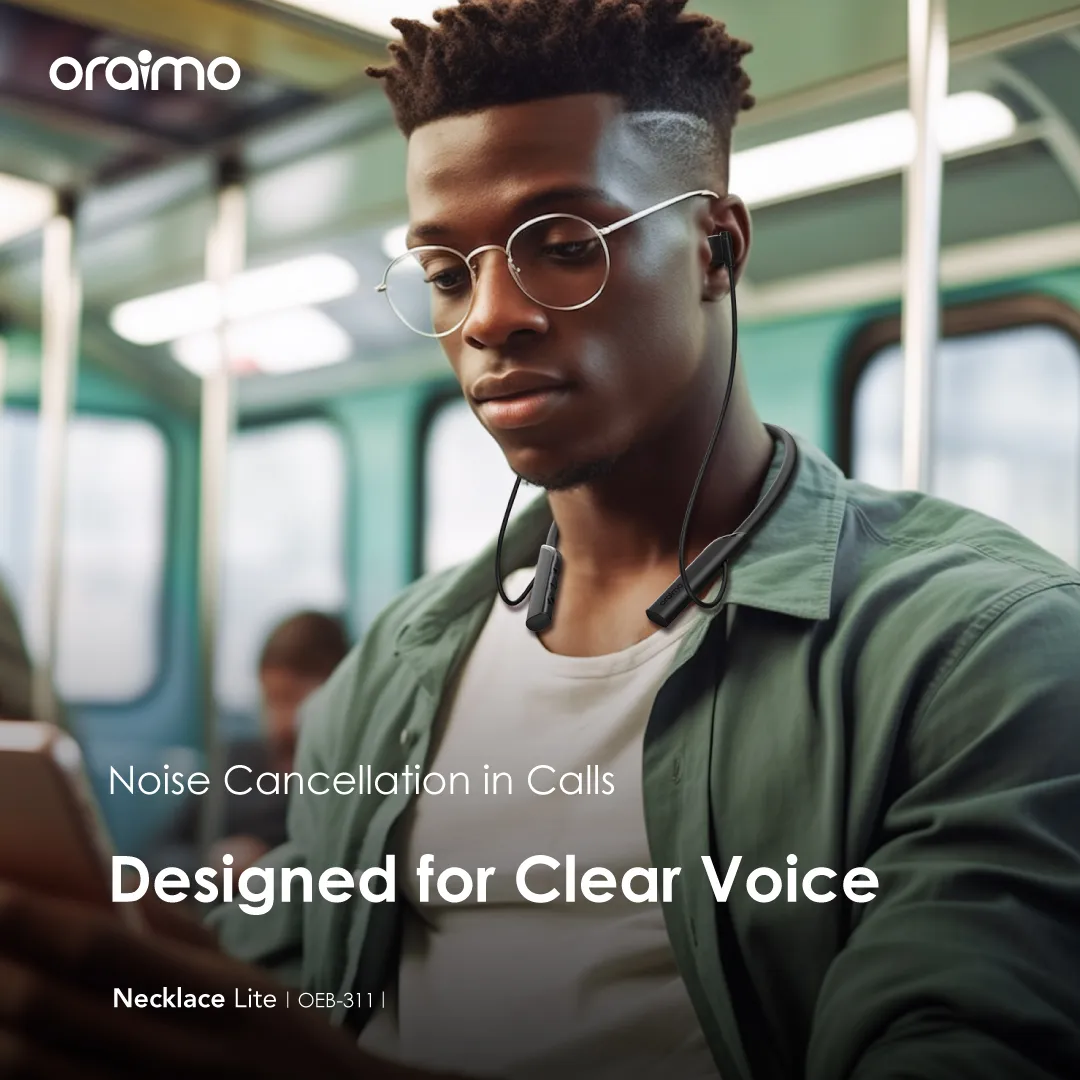 Oraimo OEB-311 Necklace Lite ENC Wireless Headphone with Vibration Reminder (1)