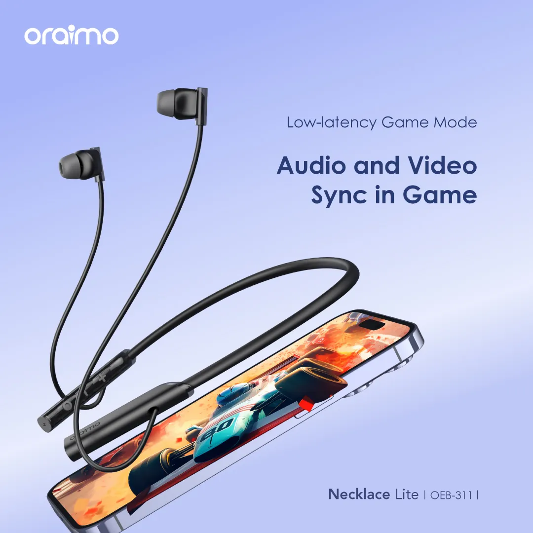 Oraimo OEB-311 Necklace Lite ENC Wireless Headphone with Vibration Reminder (1)